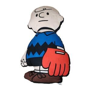 Vintage Antique 1963 Charlie Brown Pillow Plush Peanuts 18"
